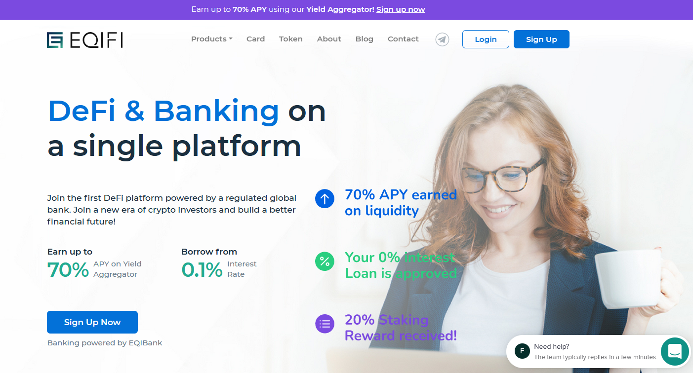 DeFi & Banking on a single platform