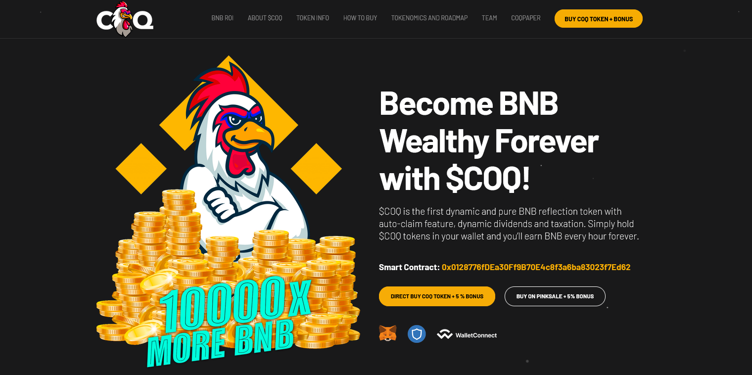 Become BNB Wealthy Forever with $COQ